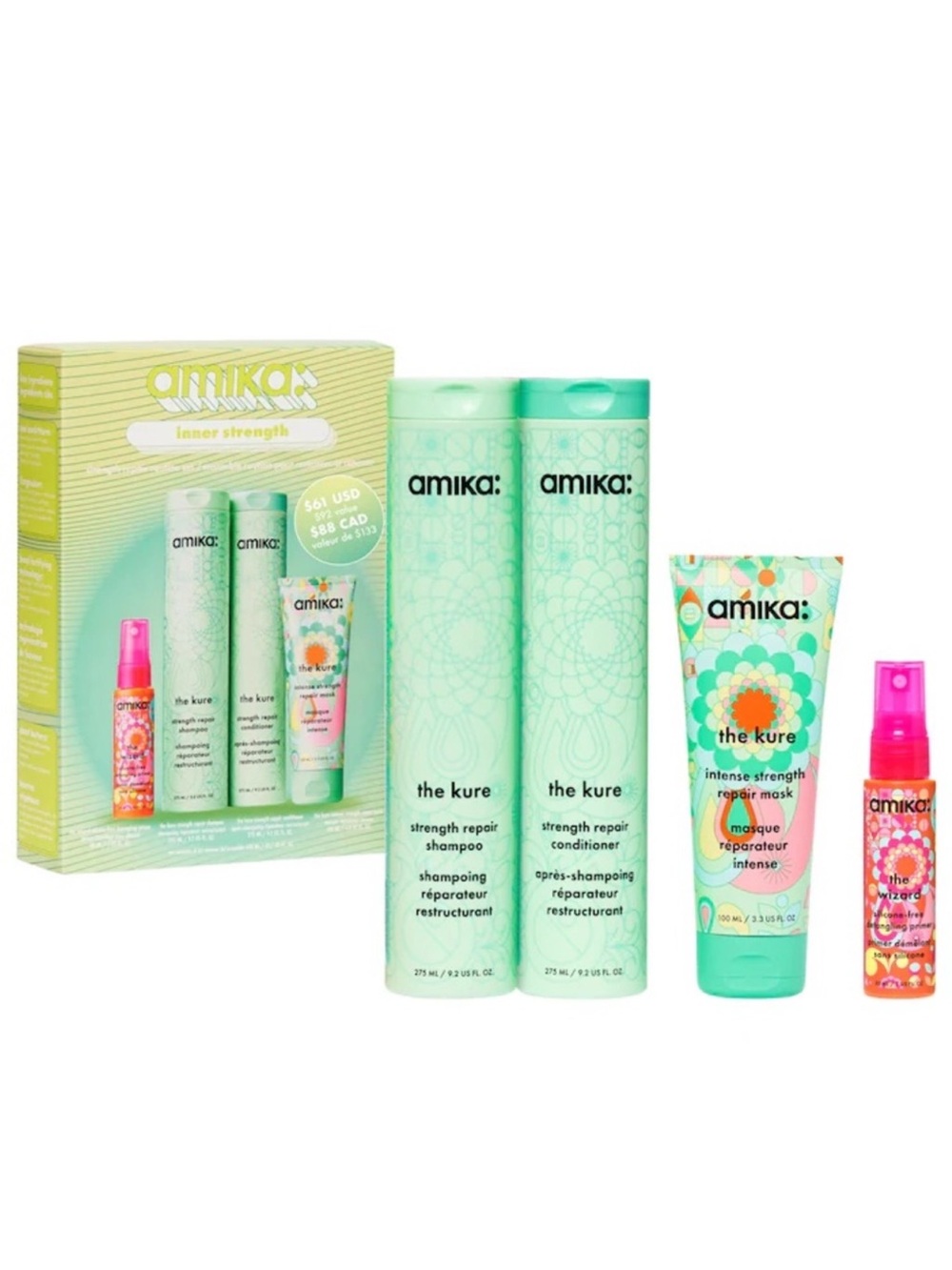 amika The Kure Strength Repair Kit - inner strength. BRAND NEW